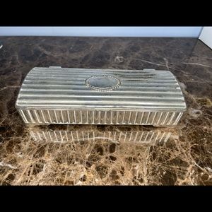 GODINGER Silver Plate Deco Style Jewelry Box